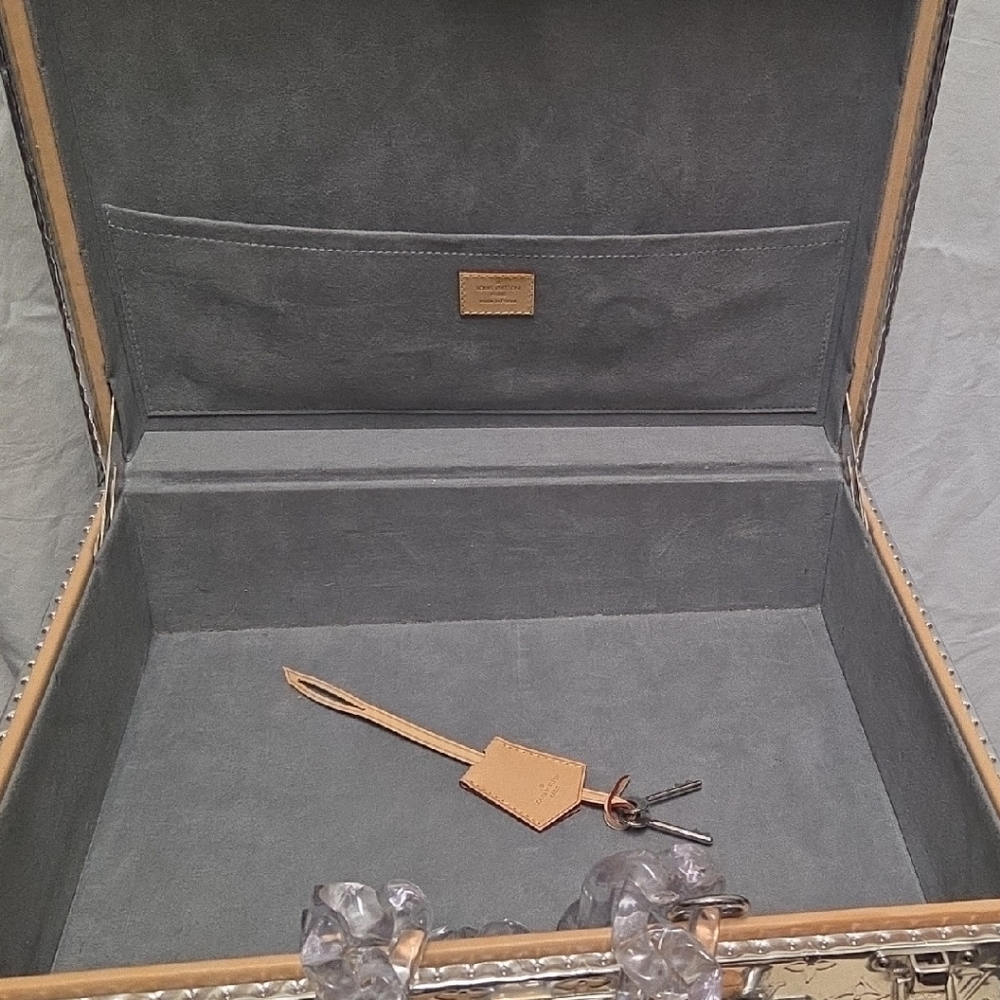 Louis Vuitton Silver and Tan Travel Bag - Picture 5 of 15